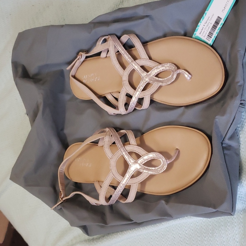 Rose gold sandal